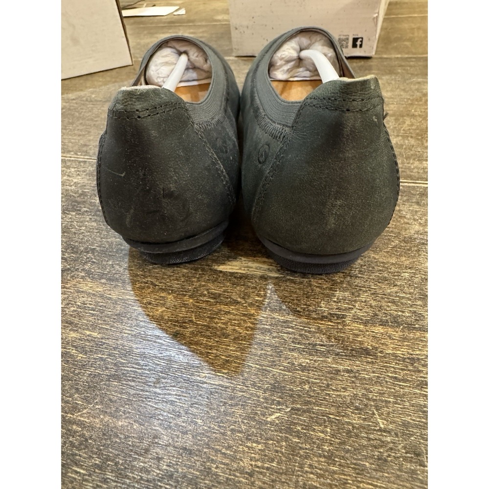 Josef Seibel Size 36 US 5.5 Black Pippa 33 Leather Ballet Flats Distressed - Picture 4 of 9